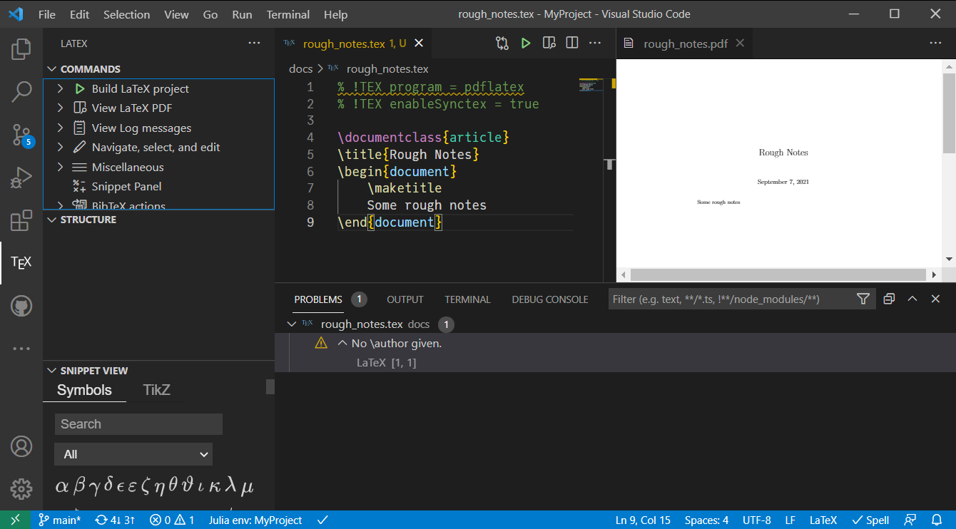 Vs Code Latex